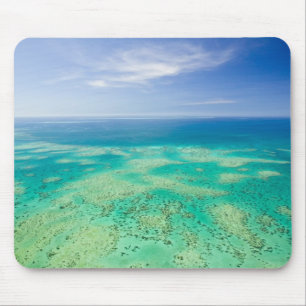 The Great Barrier Reef, aerial view of Green 2 Mouse Pad