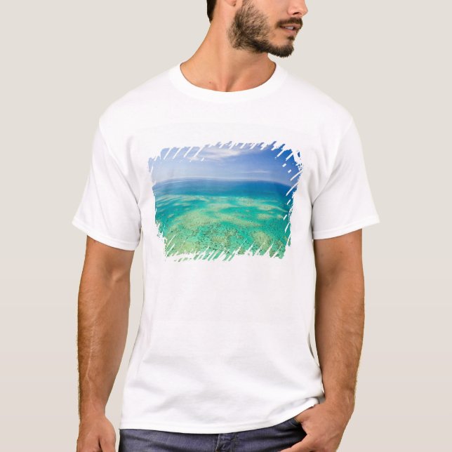 The Great Barrier Reef, aerial view of Green 2 T-Shirt (Front)