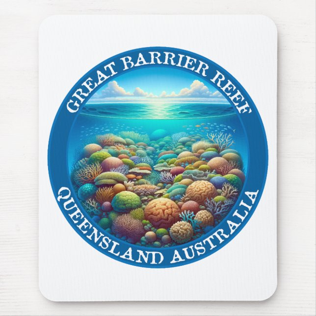 The Great Barrier Reef, Queensland, Australia Mouse Pad (Front)