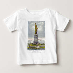 The Great Bartholdi Statue of Liberty Currie Ives Baby T-Shirt