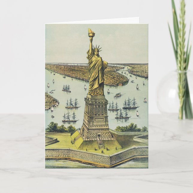 The Great Bartholdi Statue, Statue of Liberty Card (Front)