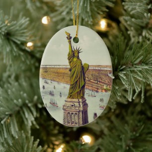 The Great Bartholdi Statue, Statue of Liberty Ceramic Tree Decoration