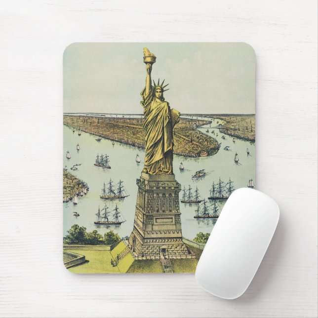 The Great Bartholdi Statue, Statue of Liberty Mouse Pad (With Mouse)