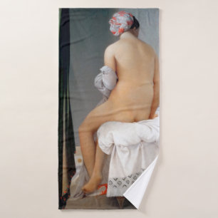 The Great Bather (Seated Woman), Dominique Ingres Bath Towel
