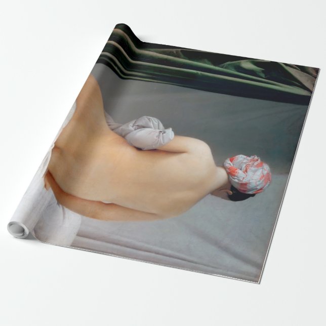 The Great Bather (Seated Woman), Dominique Ingres Wrapping Paper (Unrolled)