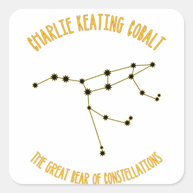 The Great Bear Square Sticker (Front)