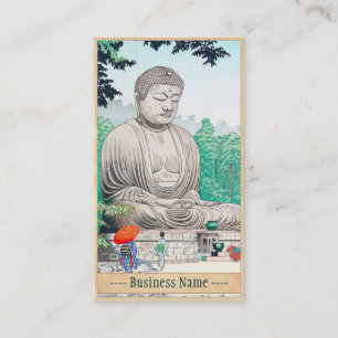 The Great Buddha at Kamakura FUJISHIMA TAKEJI Business Card