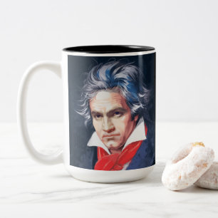 The Great Composers: Beethoven Two-Tone Coffee Mug