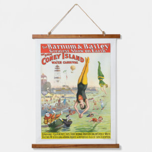 The Great Coney Island Water Carnival Hanging Tapestry