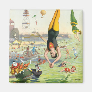 The Great Coney Island Water Carnival Magnet