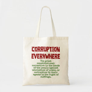 The Great Constitutional Corrective - Corruption Q Tote Bag