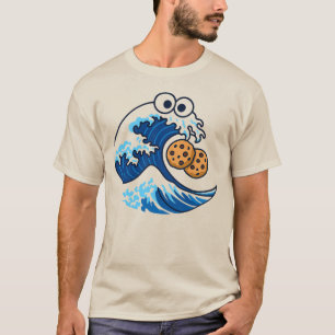 The Great Cookie Eating Wave Off Kanagawa Googly T T-Shirt