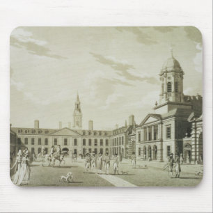The Great Court Yard, Dublin Castle, 1792 (engravi Mouse Pad
