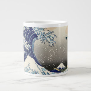 The Great Drone Wave Off Kanagawa Large Coffee Mug