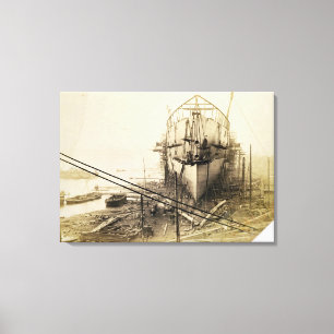 The Great Eastern, 1857 (albumen print) Canvas Print