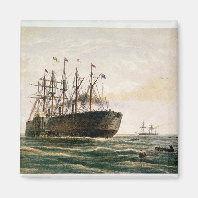 The Great Eastern under way, July 23rd, 1865, from Magnet (Front)
