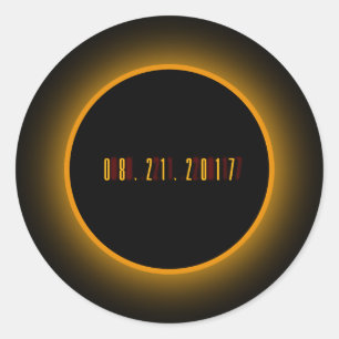 The Great Eclipse 08.21.2017 Classic Round Sticker
