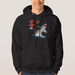 The Great Escape - bear shark cavalry Hoodie