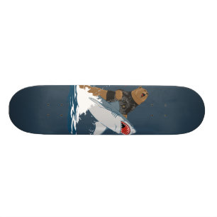 The Great Escape - bear shark cavalry Skateboard