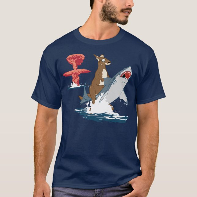 The Great Escape - kangaroo shark cavalry T-Shirt (Front)