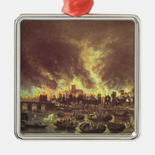 The Great Fire of London, 1666 Metal Tree Decoration