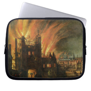 The Great Fire of London (September 1666) with Lud Laptop Sleeve