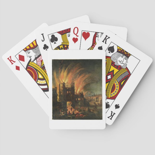The Great Fire of London (September 1666) with Lud Playing Cards (Back)