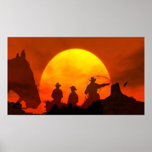 The Great Frontier Western Cowboys Arizona Poster