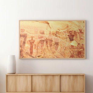 The Great Gallery Horseshoe Canyon Utah Pictograph Canvas Print