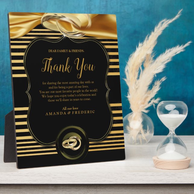 The Great Gatsby Thank You Plaque (Side)