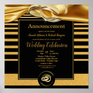 The Great Gatsby  Wedding Announcement Poster