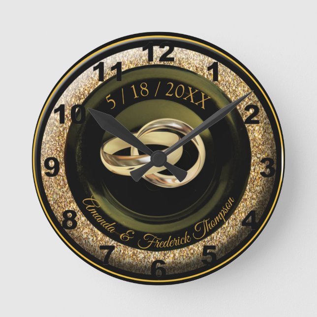 The Great Gatsby Wedding Gift Clock (Front)