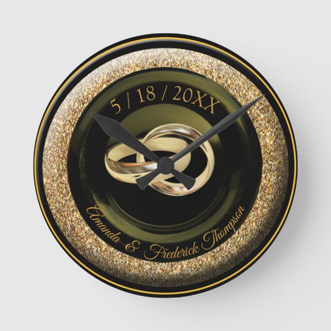 The Great Gatsby Wedding Gift Clock (Front)