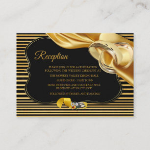 The Great Gatsby Wedding Reception Enclosure Card