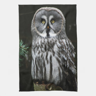 The Great Grey Owl kta Tea Towel