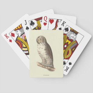 The Great Grey Owl (Strix nebulosa) NY Bird Image Playing Cards
