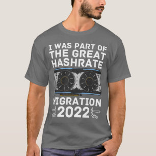 The Great Hashrate Migration 0 ETH Ethereum Crypto T-Shirt