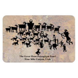 The Great Hunt Petroglyph Panel Magnet