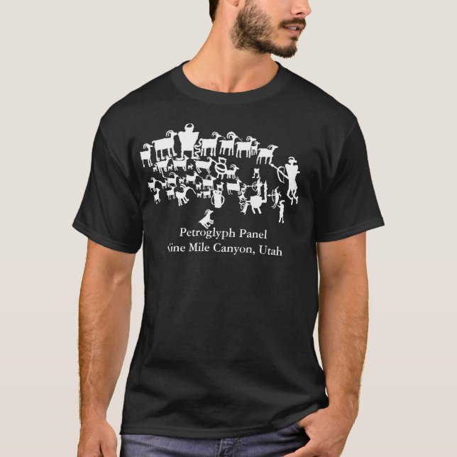 The Great Hunt Petroglyph Panel T-Shirt (Front)