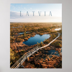 The Great Kemeri Bog Boardwalk, Latvia Poster