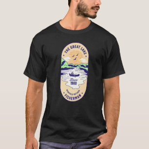 The Great Lake Wishfully Retired Fisherman T-Shirt