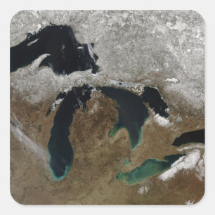 The Great Lakes 3 Square Sticker