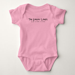 The Great Lakes - humour Baby Bodysuit