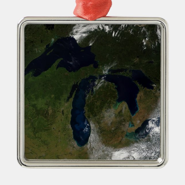 The Great Lakes Metal Tree Decoration (Front)