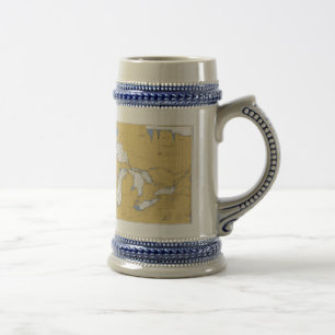 The Great Lakes Nautical Chart Mug