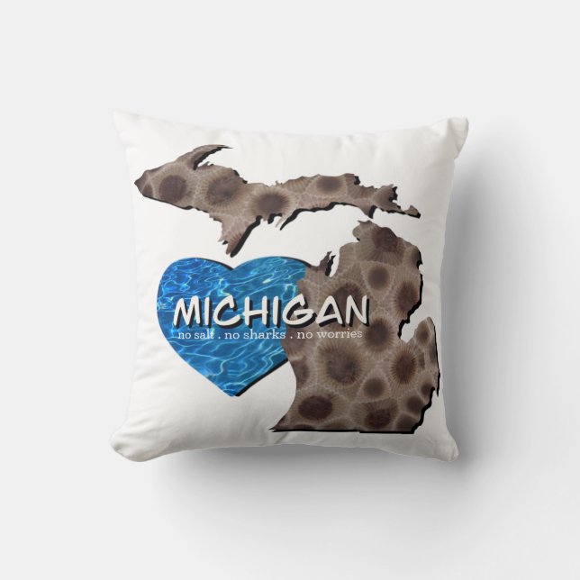 The Great Lakes | no salt, no sharks, no worries   Cushion (Front)