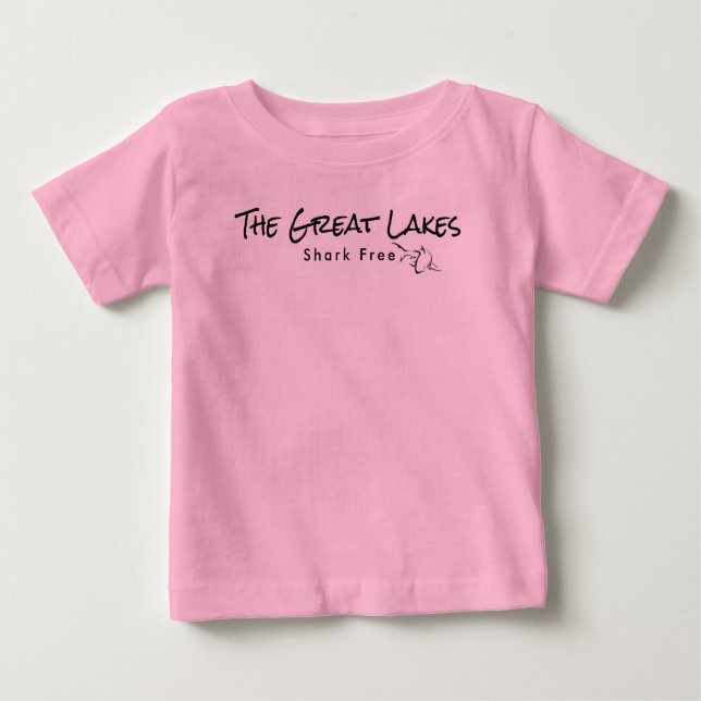 The Great Lakes - shark free Baby T-Shirt (Front)