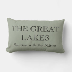 The Great Lakes -smitten with the Mitten Lumbar Cushion