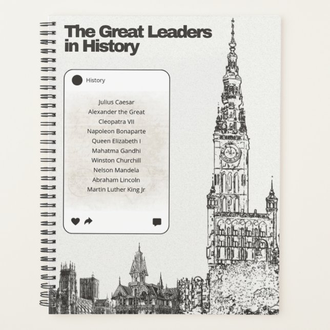 The Great Leaders in History Planner (Front)