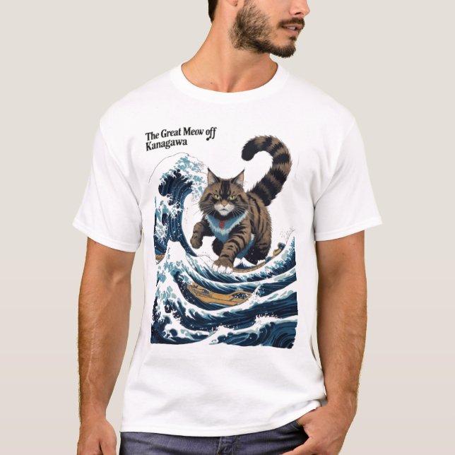 The Great Meow Off Kanagawa T-Shirt – Epic Catzill (Front)